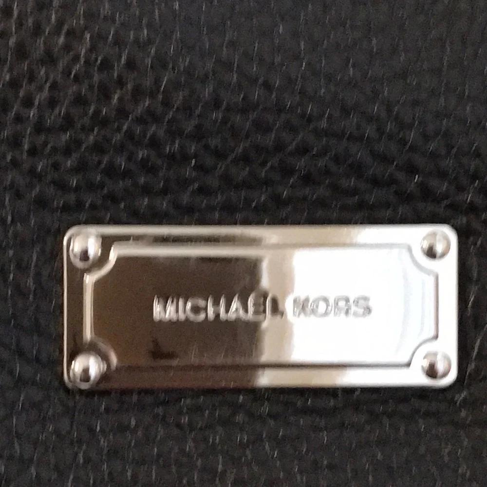 Michael Kors Black Leather Tote Bag